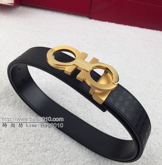 菲拉格慕男士皮帶 Ferragamo雙面牛皮腰帶  jjp2130